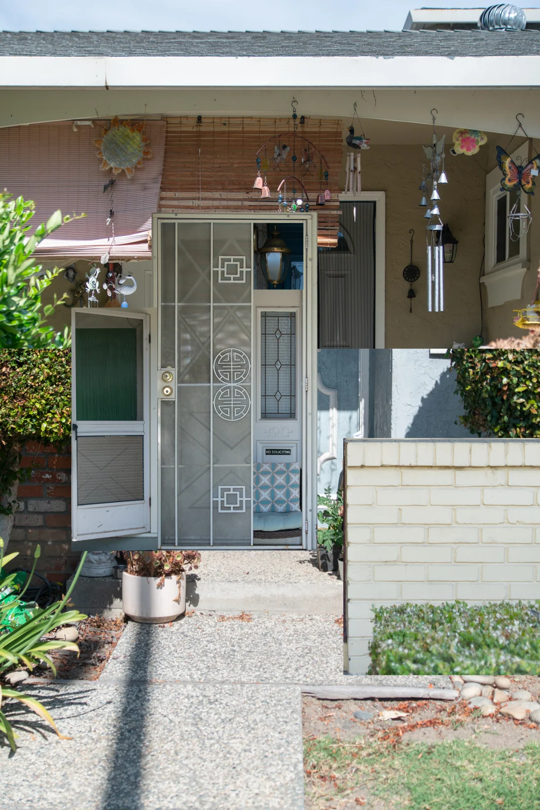 Photographic fragments of a suburban entrance